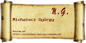 Michalecz György névjegykártya